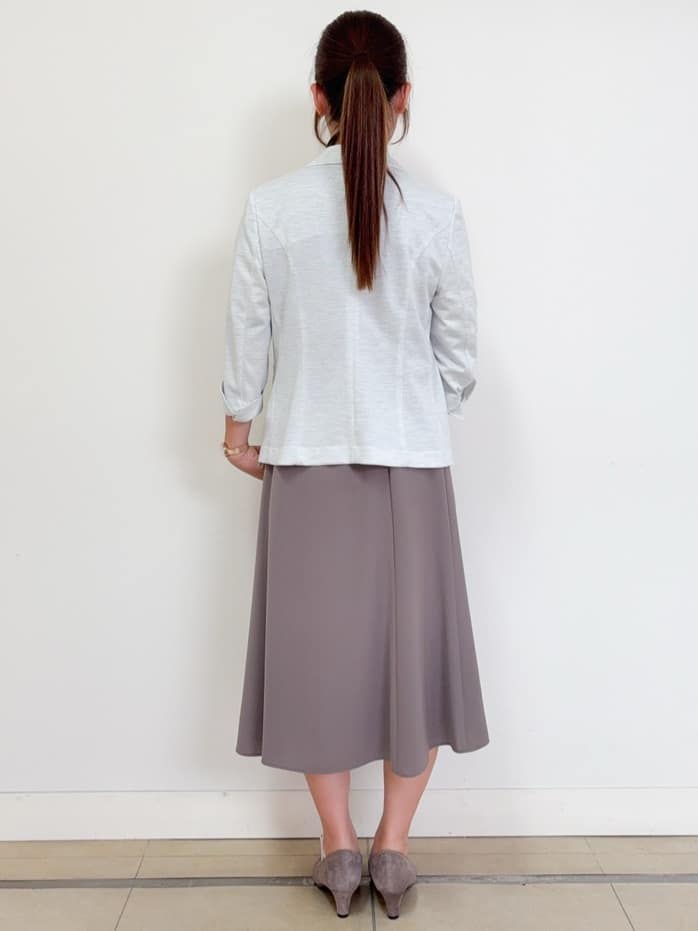 ハルさんの「Reflect｜【WEB先行カラーあり／手洗い可】ジョーゼットスリーブ&times;ニット」を使ったコーディネート