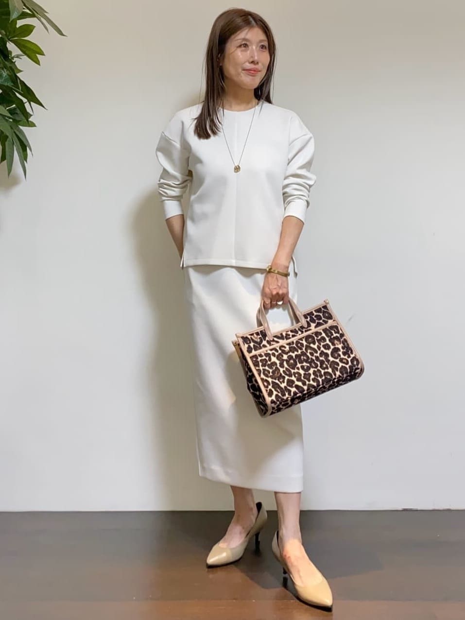 tomoさんの「UNTITLED｜【アンサンブル可/洗える】ウールミラノリブニット」を使ったコーディネート
