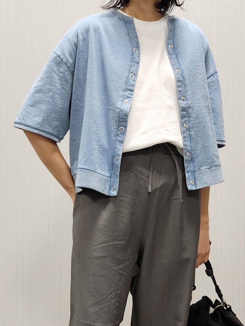 naraさんの「Dessin｜【洗える】オーガニックコットンフレンチスリーブ」を使ったコーディネート