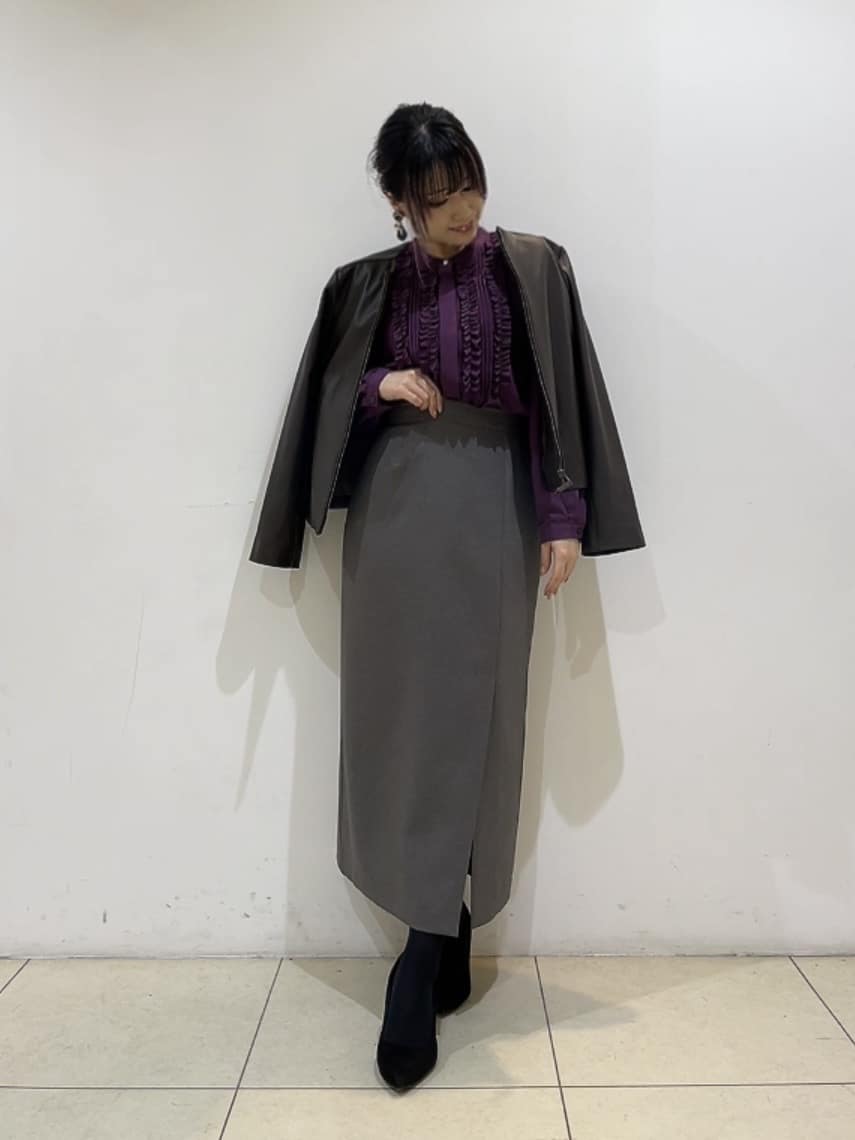 watanabeさんの「UNTITLED｜【着丈短め/柔らかな質感】ラムレザージャケット」を使ったコーディネート