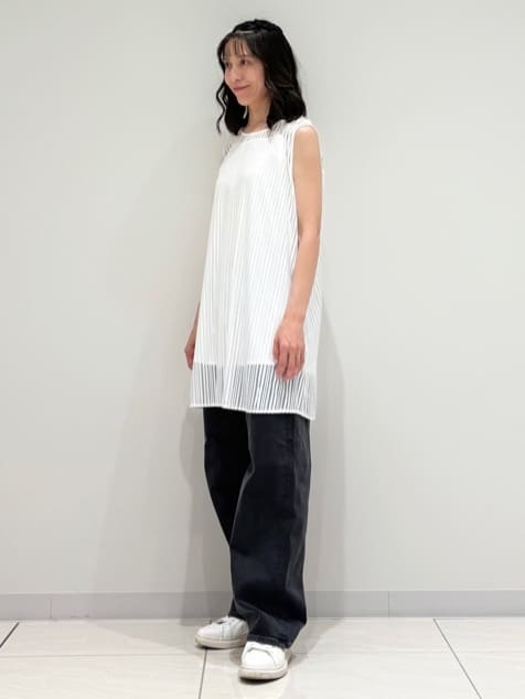 kayoさんの「INDIVI｜【洗える／セットアップ可能】ラッセルチュニック」を使ったコーディネート