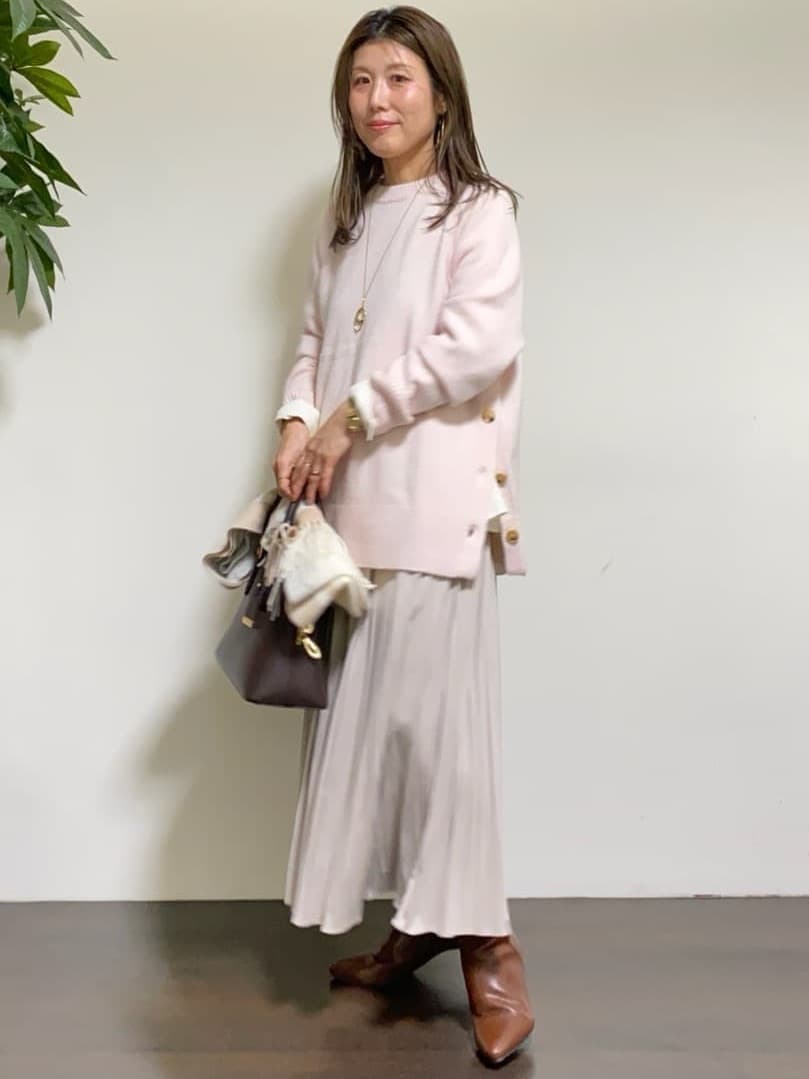 tomoさんの「UNTITLED｜【ミディ丈/軽やか】セミラグランリバー コート」を使ったコーディネート