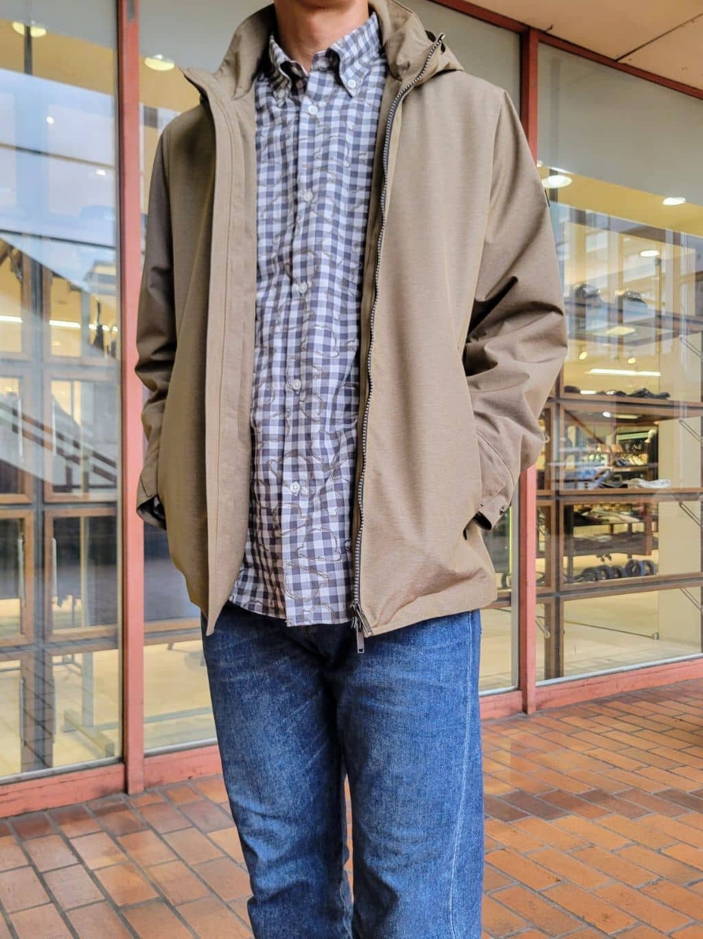 piroyaさんの「TAKEO KIKUCHI｜チェックボーラーガーゼシャツ」を使ったコーディネート