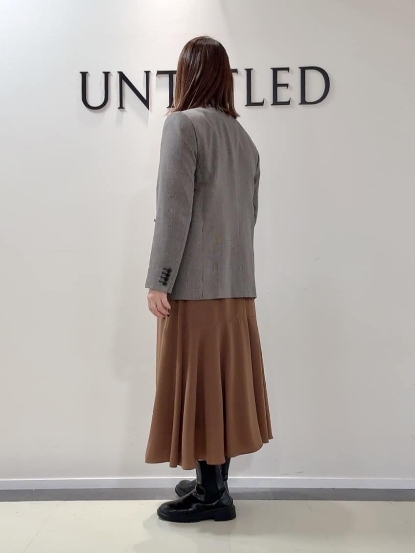 YUIさんの「UNTITLED｜【セットアップ可】ウールライク ダブルブレストジャケット」を使ったコーディネート