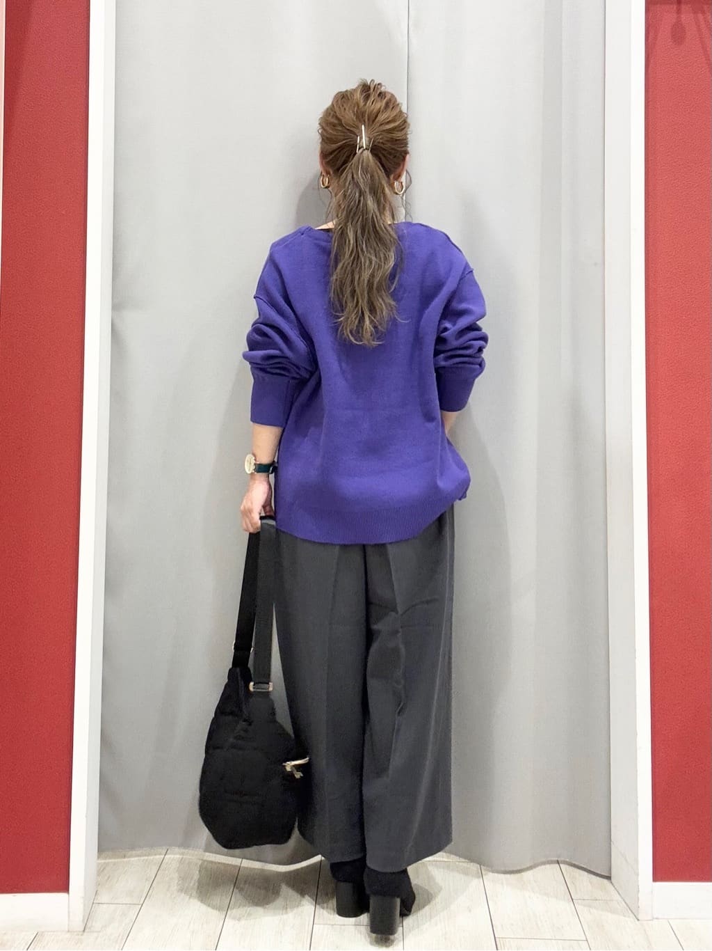 shioさんの「SHOO･LA･RUE｜【洗濯機可/S-LL】きちんと見えする あったか裏起毛ガウチョパンツ」を使ったコーディネート