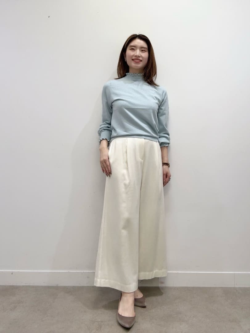 Suma Una本部スタッフさんの「SunaUna｜【ループヤーン／ふんわり】ミドル丈カーディガン」を使ったコーディネート