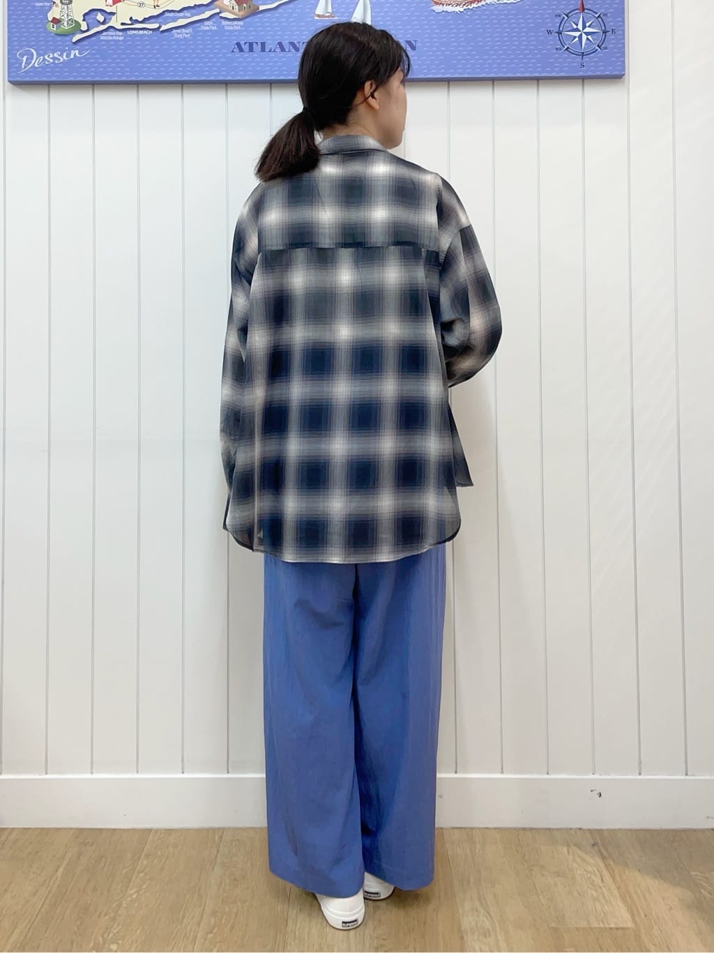 Mayaさんの「Dessin｜【ウエストゴム/洗える】リラクシーナイロンパンツ」を使ったコーディネート