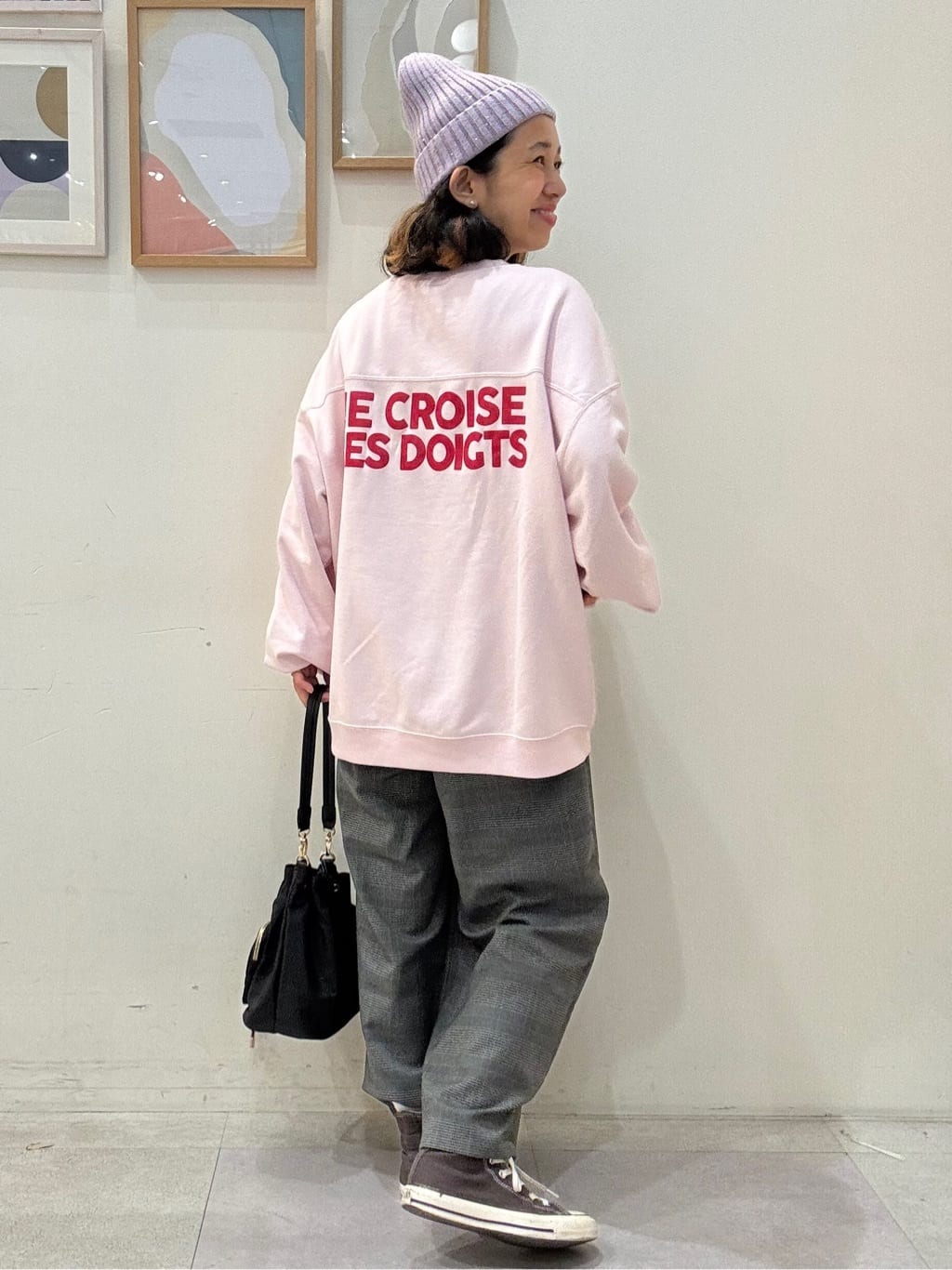 たけぴさんの「SHOO･LA･RUE｜【S-LL/セットアップ可/洗濯後しわになりにくい】きちんと見え タックワイドパンツ」を使ったコーディネート