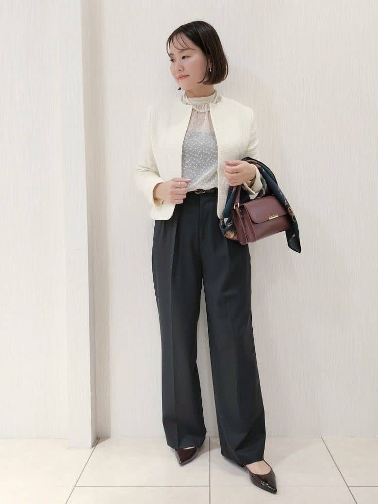 naokoさんの「UNTITLED｜【セットアップ可/フォーマル】ツイードジャケット」を使ったコーディネート