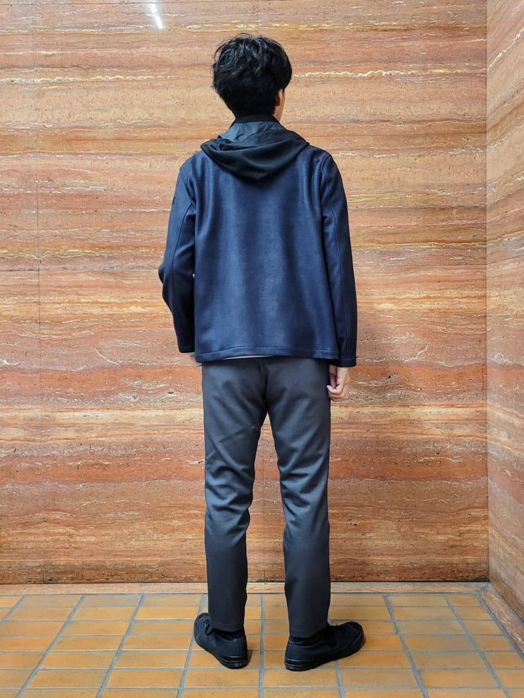 piroyaさんの「TAKEO KIKUCHI｜【JUST ONE LAYER】ダウンファブリック ジップアップ フード ブルゾン」を使ったコーディネート
