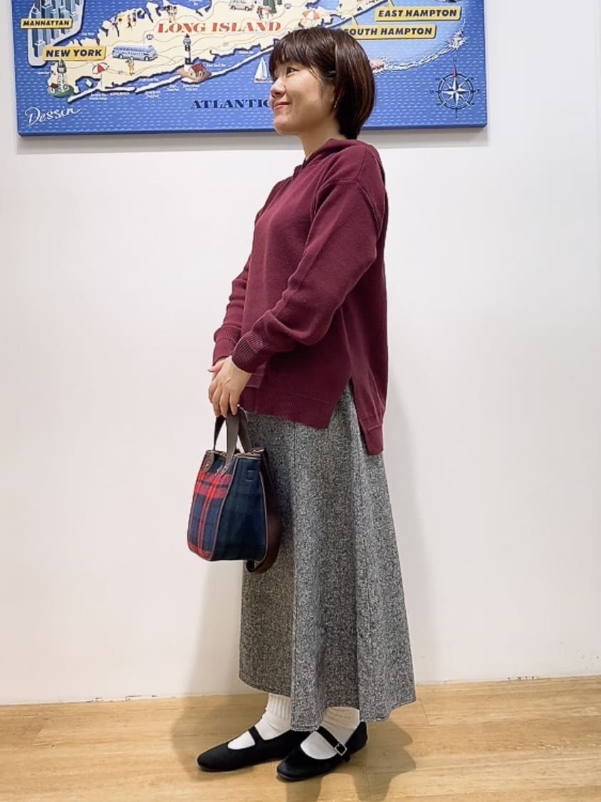 Hamaさんの「Dessin｜【洗える／体型カバー】ちょうどいいニットパーカ」を使ったコーディネート