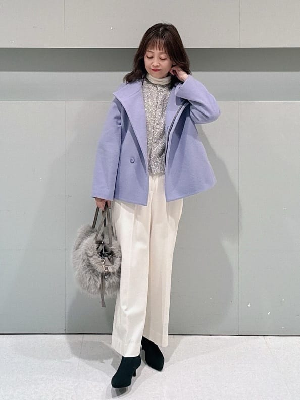 makiさんの「UNTITLED｜【着回しが効く／オンオフアウター】ウールショートコート」を使ったコーディネート