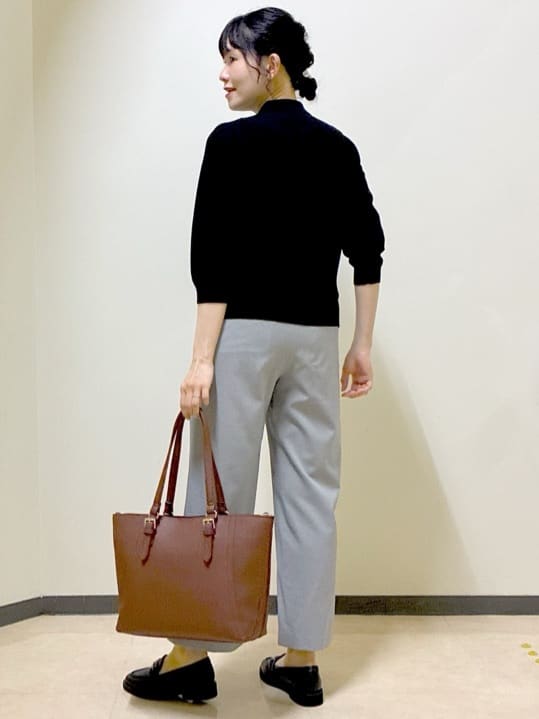  beni_gingerさんの「Reflect｜【透けにくい◎】衿付き七分袖ニット」を使ったコーディネート