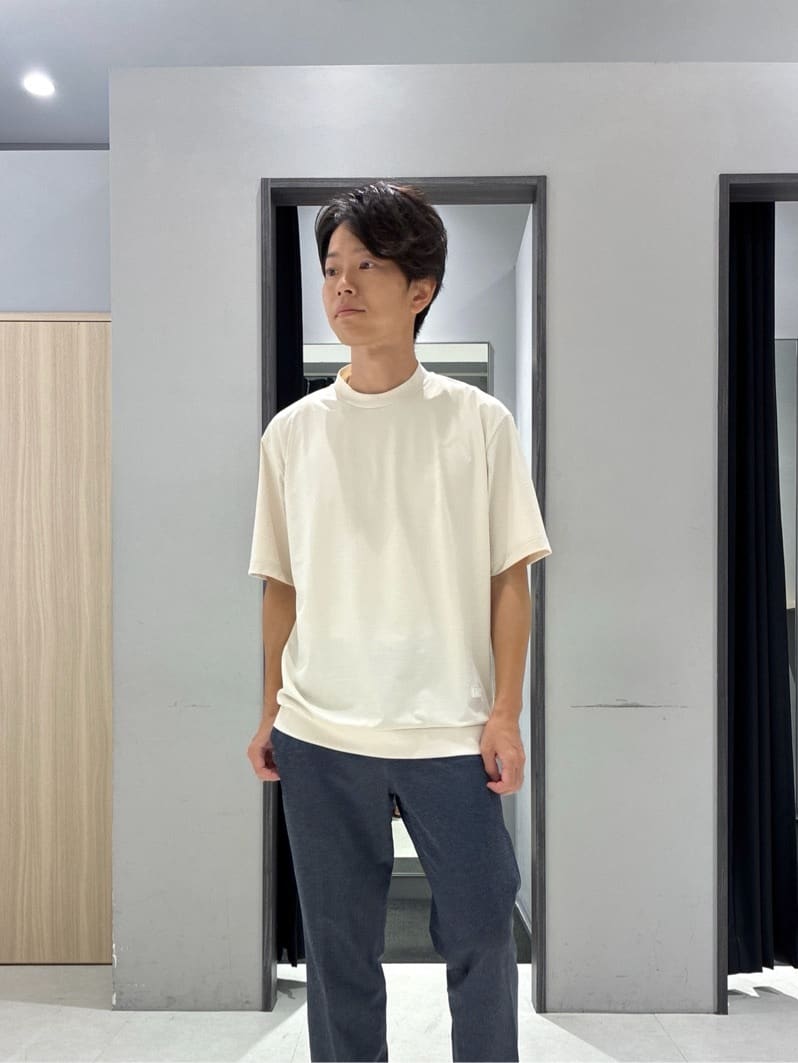 わいずみさんの「TAKEO KIKUCHI｜【COOL CITY WEAR】DotAir（R）サッカー シャツ」を使ったコーディネート