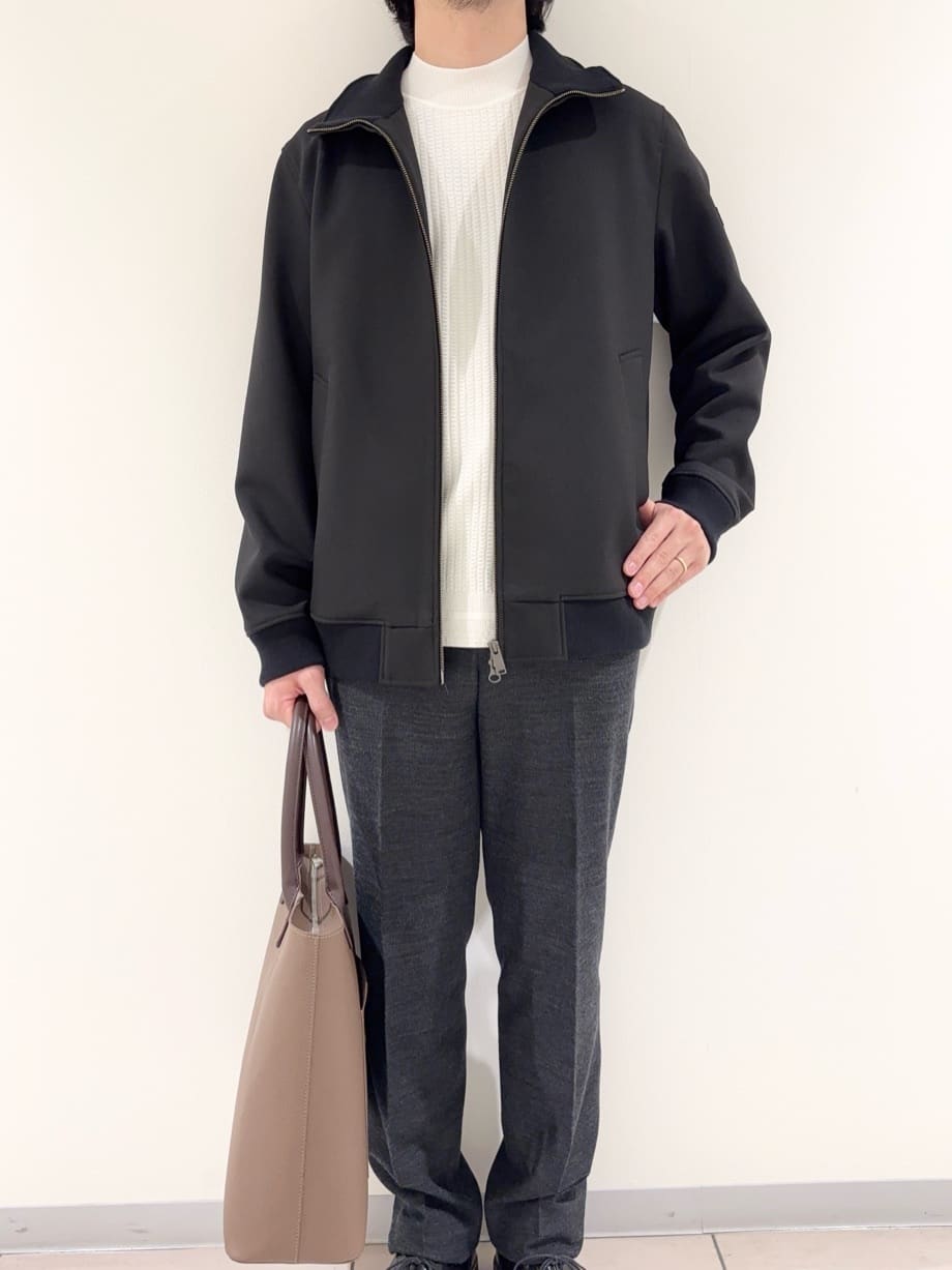 及川さんの「TAKEO KIKUCHI｜【JUST ONE LAYER】ダウンファブリック ジップアップ リブ ブルゾン」を使ったコーディネート