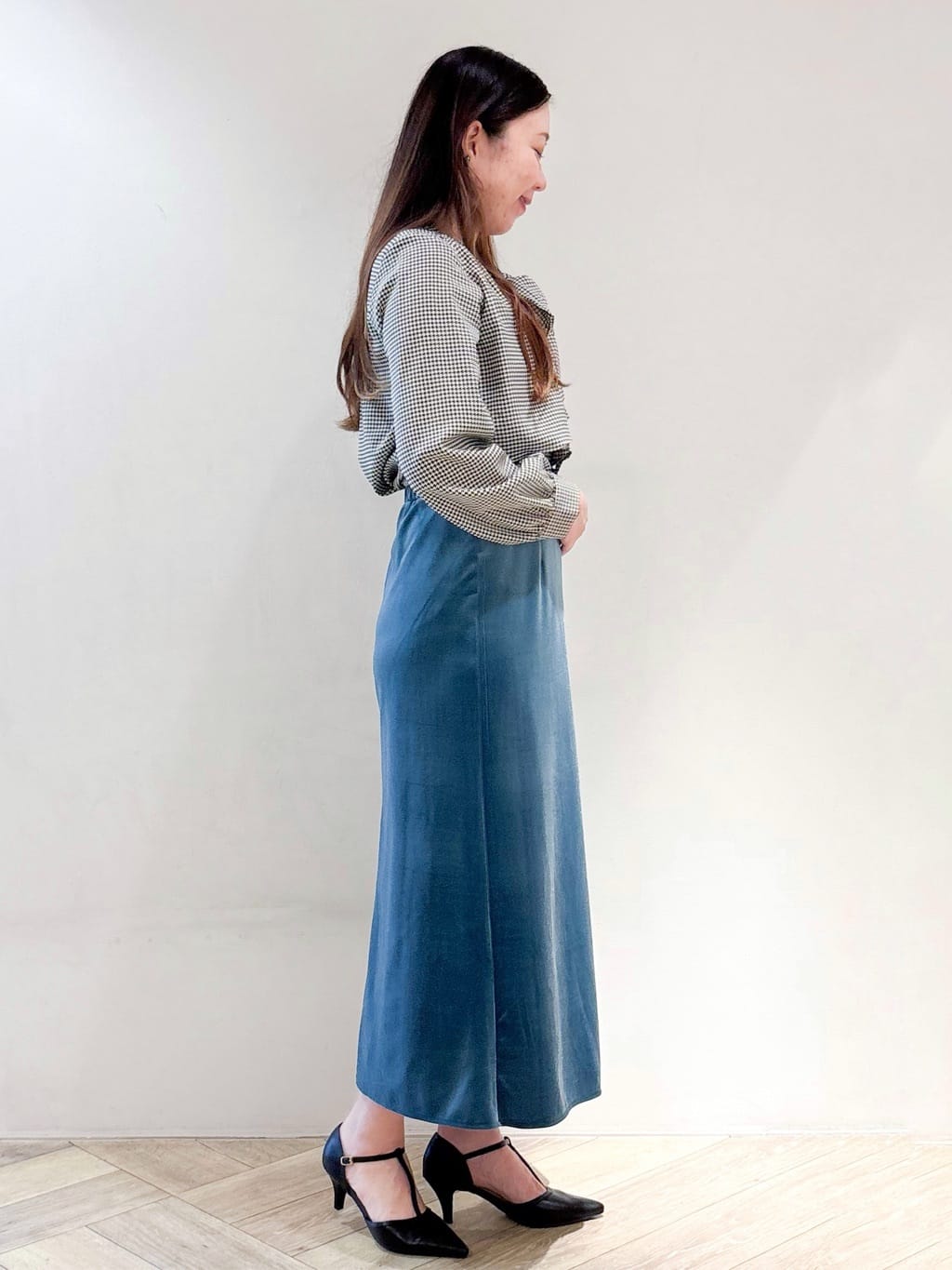 sayaさんの「index｜アシンメトリーレイヤードボウタイブラウス【洗濯機OK／イージーアイロン／防シワ】《XS～3L》」を使ったコーディネート