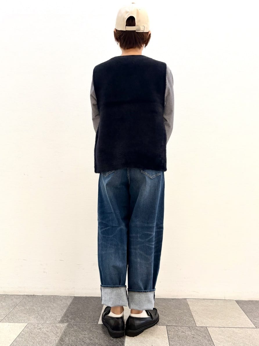 Haruさんの「Dessin｜【洗える】ファーヤーンジップジレ」を使ったコーディネート