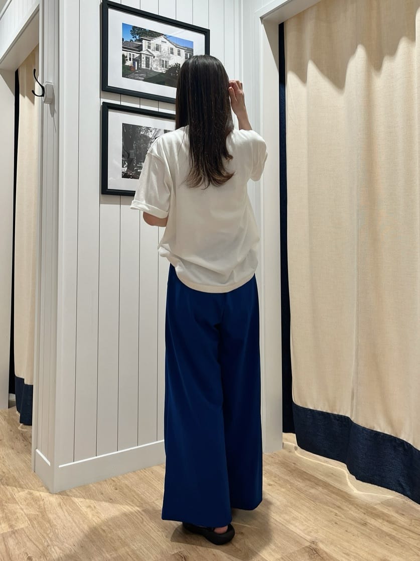 mihoさんの「Dessin｜【洗える】オーガニックコットンロゴTシャツ」を使ったコーディネート