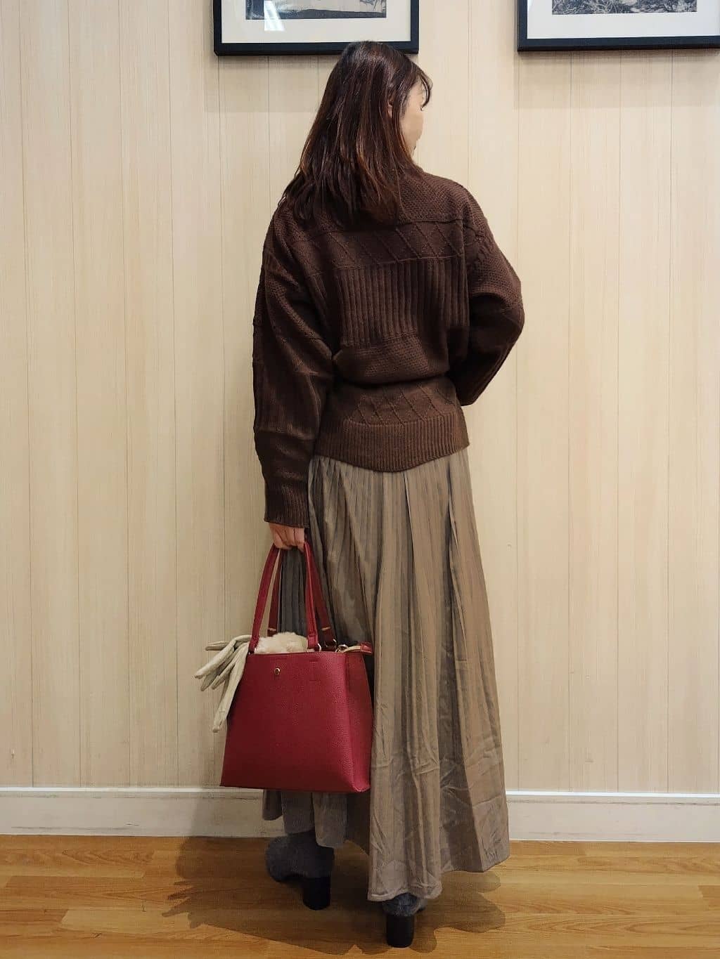 yseさんの「SHOO･LA･RUE｜起毛ニットブーツ」を使ったコーディネート