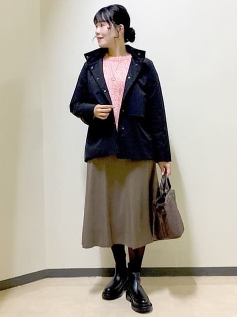  beni_gingerさんの「Reflect｜【すっきり見え／フード取り外し可／通勤におすすめ◎】ライティアウター」を使ったコーディネート