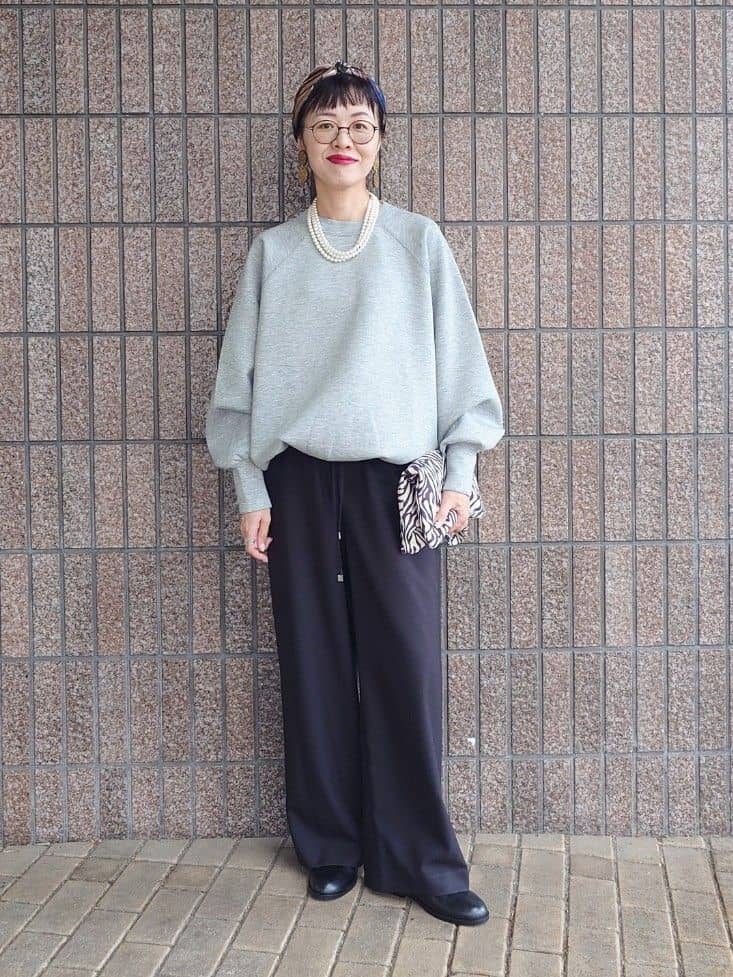 MUTSUKOさんの「UNTITLED｜【upper hights】THE BROOKE 3D プルオーバーカットソー」を使ったコーディネート