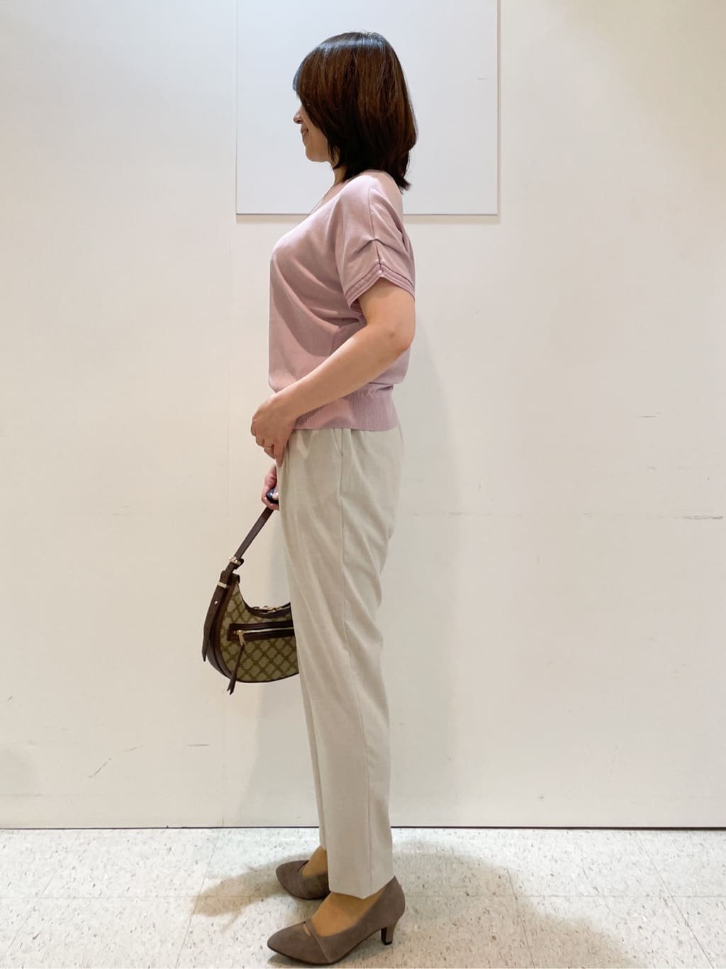 めいさんの「Reflect｜【選べる7色◎／手洗い可／二の腕カバー】半袖ニット」を使ったコーディネート