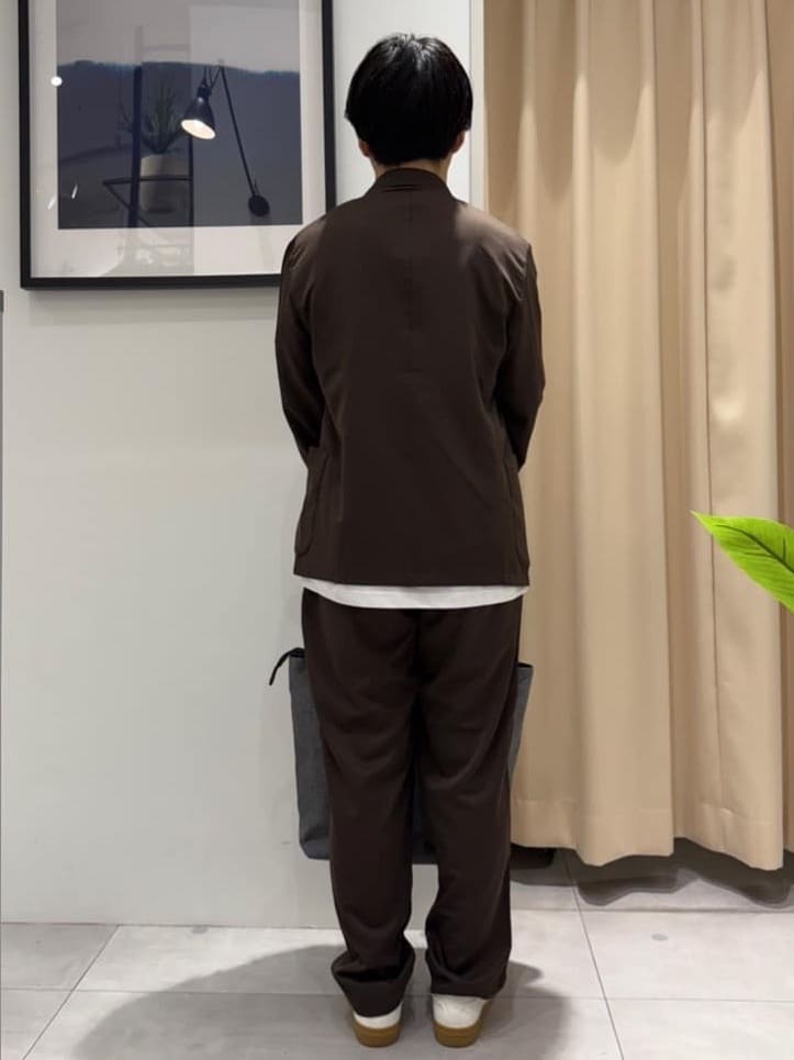 はさんの「THE SHOP TK｜スムースファイバーリラックスジャケット 【セットアップ可／UVカット／イージーケア／洗濯機OK】」を使ったコーディネート