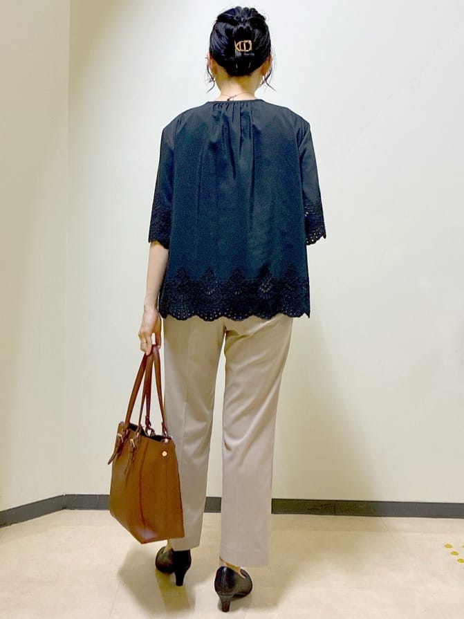  beni_gingerさんの「Reflect｜【洗える／セットアップ可】ストレートラインパンツ」を使ったコーディネート