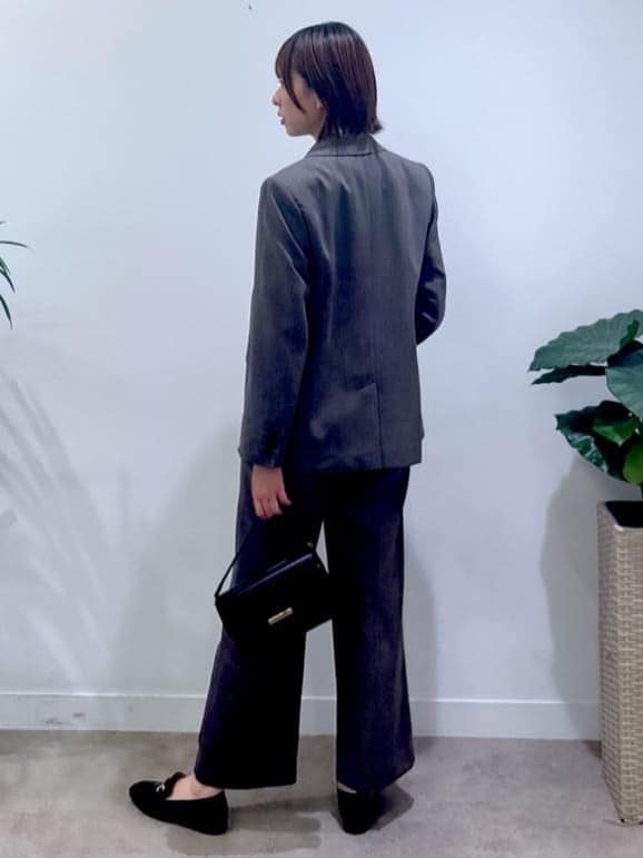 yukaさんの「UNTITLED｜【セットアップ可】ウールライク ダブルブレストジャケット」を使ったコーディネート