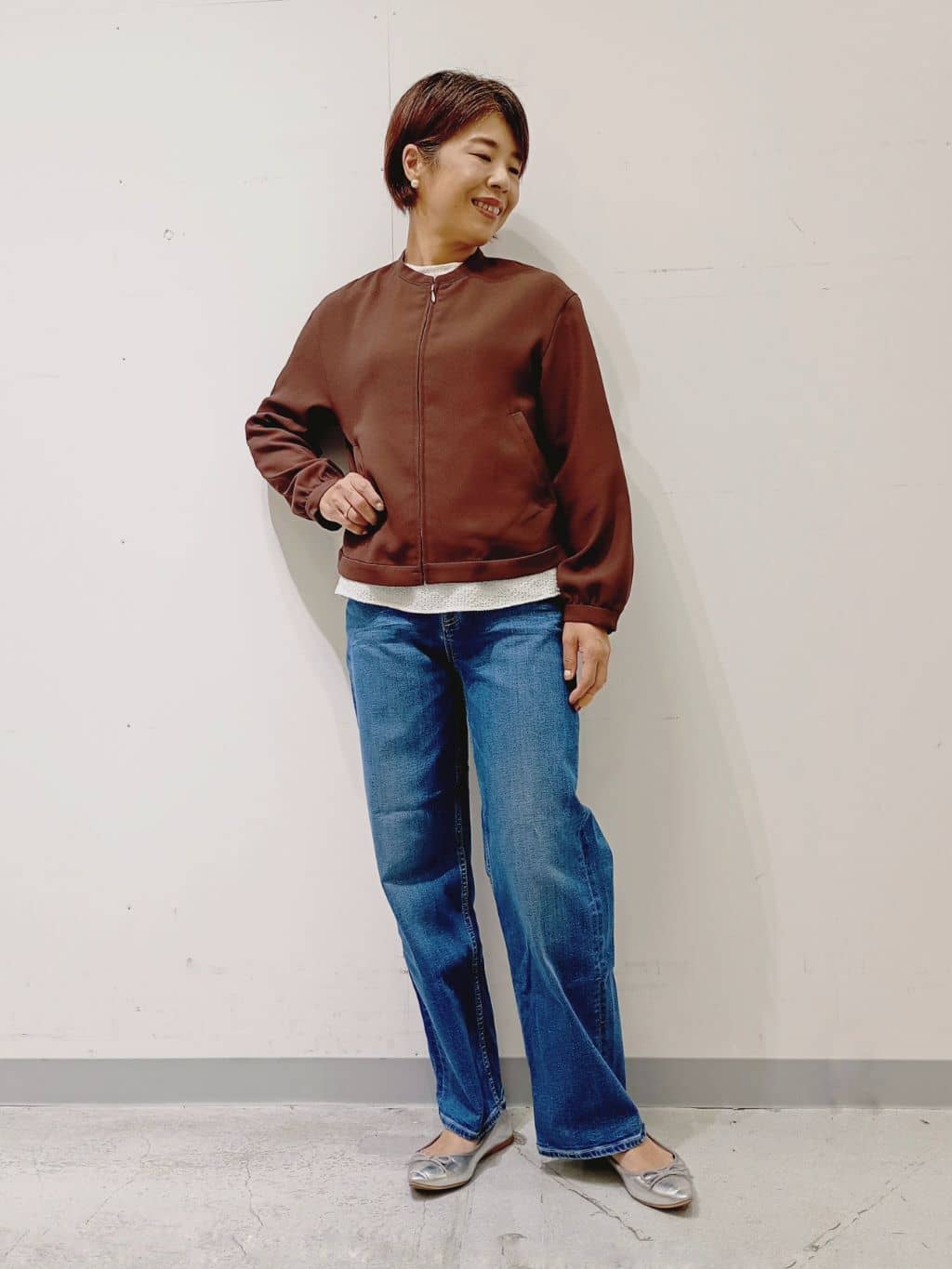 Kさんの「INDIVI｜【UVケア／吸汗速乾】スリーブデザインブラウス」を使ったコーディネート