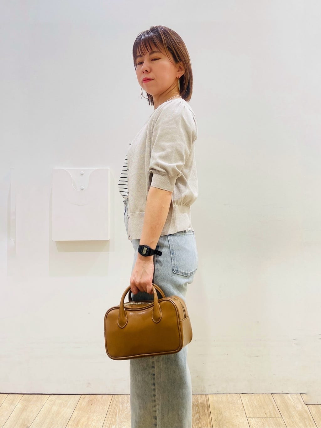 YUKOさんの「index｜《7色展開／XS-LLサイズ》多機能タックスリーブトップス【汗ジミ防止／吸水速乾／接触冷感／UVケア」を使ったコーディネート