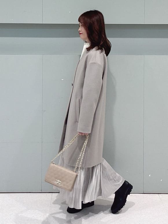 makiさんの「UNTITLED｜【8色展開/洗える】ウールカシミヤ ハイネックニット」を使ったコーディネート
