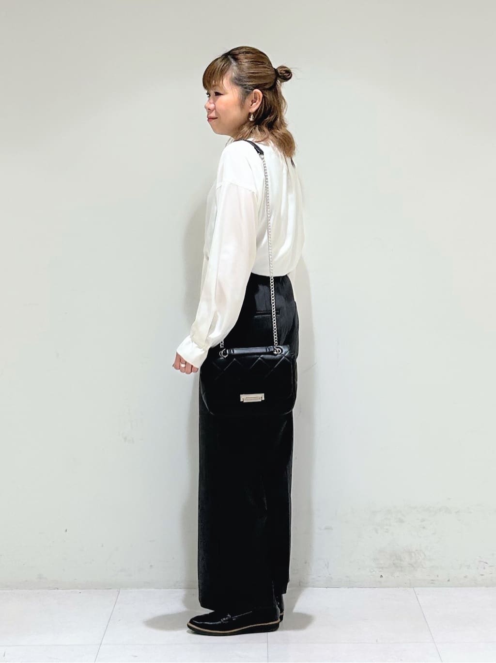 tsuyuさんの「INDIVI｜キルトフラップバッグ」を使ったコーディネート
