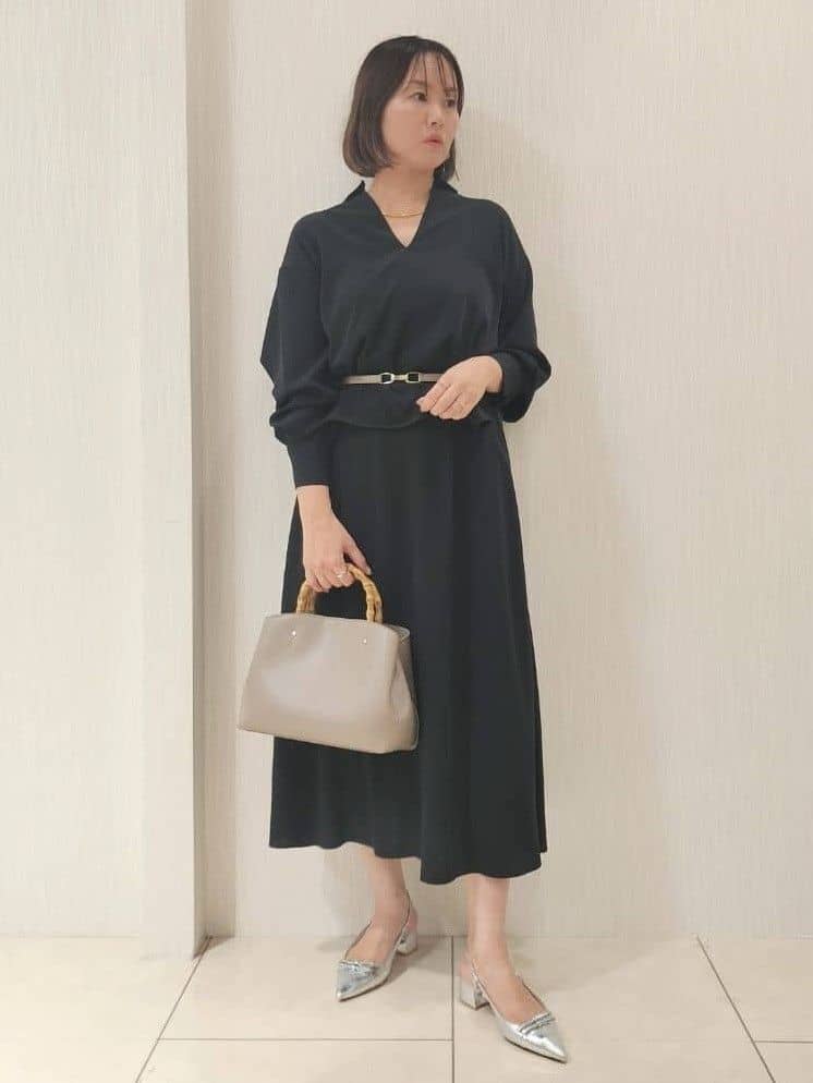 naokoさんの「UNTITLED｜【セットアップ可/スキッパー/ゆったり】リラクパウダーシャツ」を使ったコーディネート