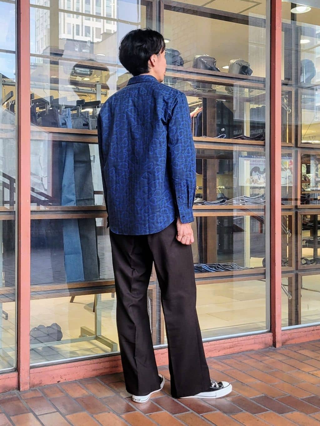 piroyaさんの「TAKEO KIKUCHI｜チェックボーラーガーゼシャツ」を使ったコーディネート