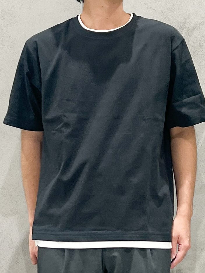 SHI-MAさんの「THE SHOP TK｜楊柳フェイクレイヤード半袖Tシャツ 【吸水速乾/毛玉になりにくい/洗濯機OK】」を使ったコーディネート