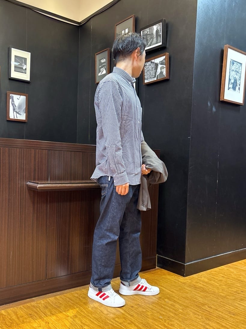 KEIさんの「TAKEO KIKUCHI｜【抗菌防臭/シーズンレス】シアサッカーギンガムチェック ストレッチシャツ」を使ったコーディネート
