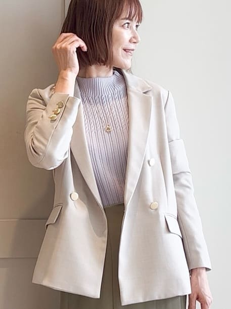 yamakoさんの「grove｜【カセット服】ダブルブレストテーラードジャケット」を使ったコーディネート