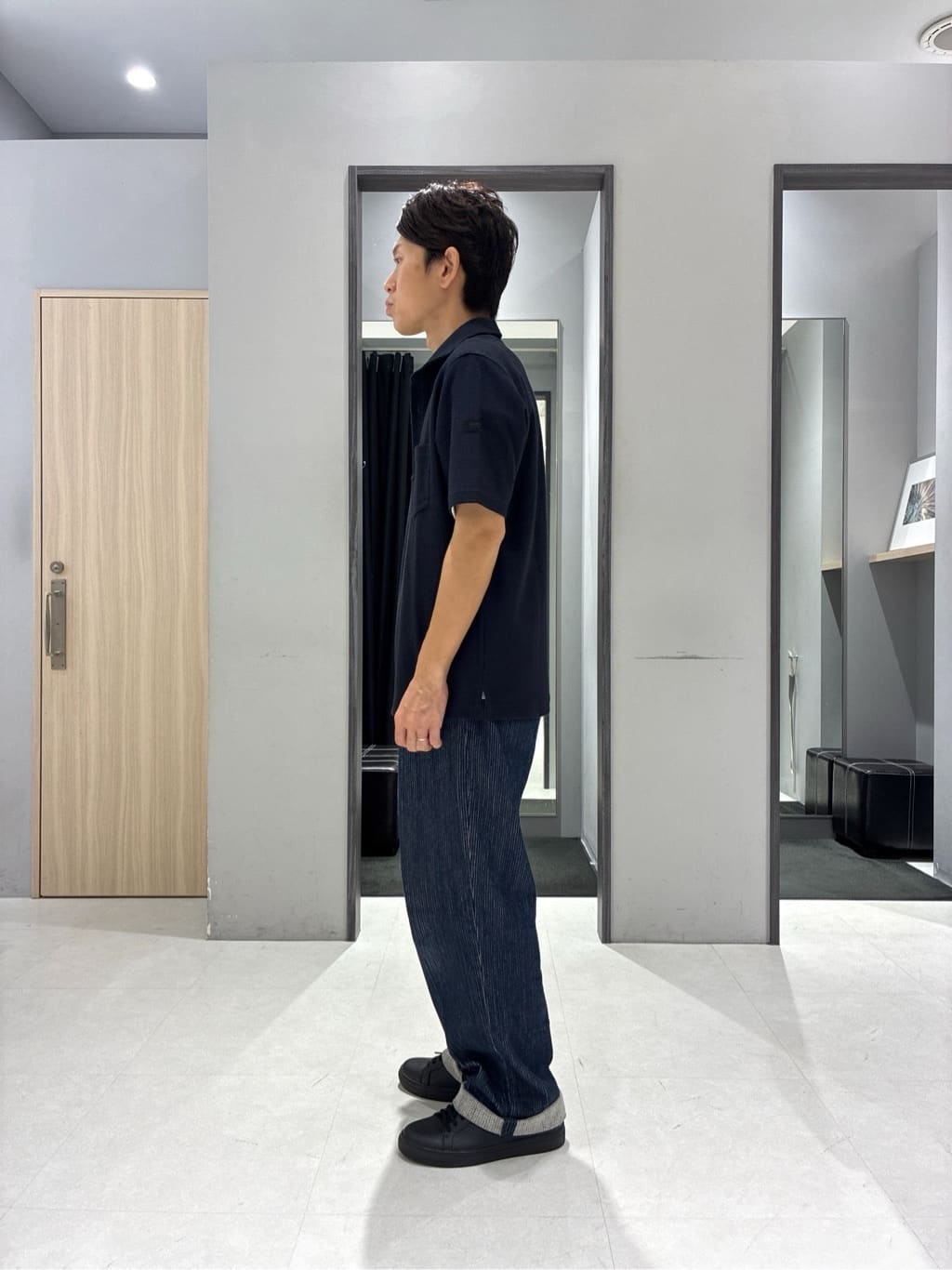 わいずみさんの「TAKEO KIKUCHI｜フルベジタンニンレザー バックパック」を使ったコーディネート