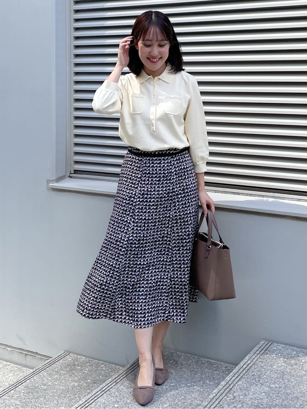 yukariさんの「Reflect｜【ライトアウター／ゆったり羽織れる／気軽な羽織りに◎】ライトブルゾン」を使ったコーディネート