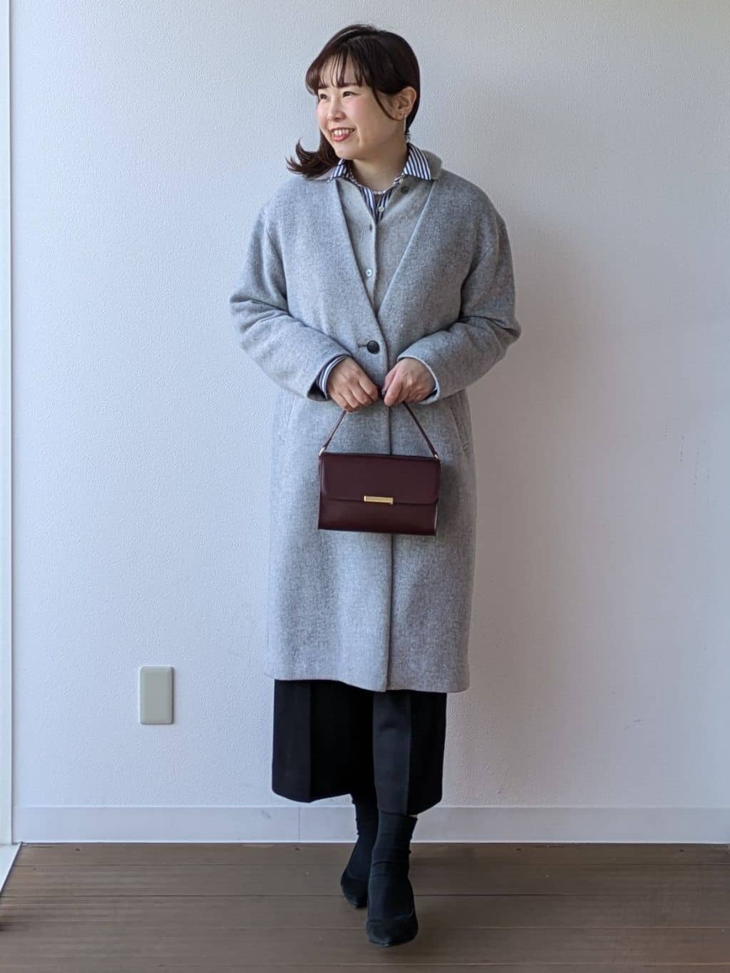なみきさんの「UNTITLED｜【軽量／ウール混】ライトフォルム ロングコート」を使ったコーディネート