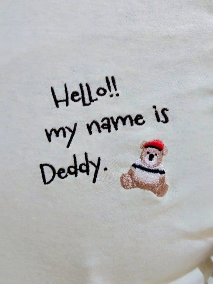 TOMさんの「Dessin｜【ユニセックス・洗える】Deddy刺繍入り オーガニックコットンTシャツ」を使ったコーディネート