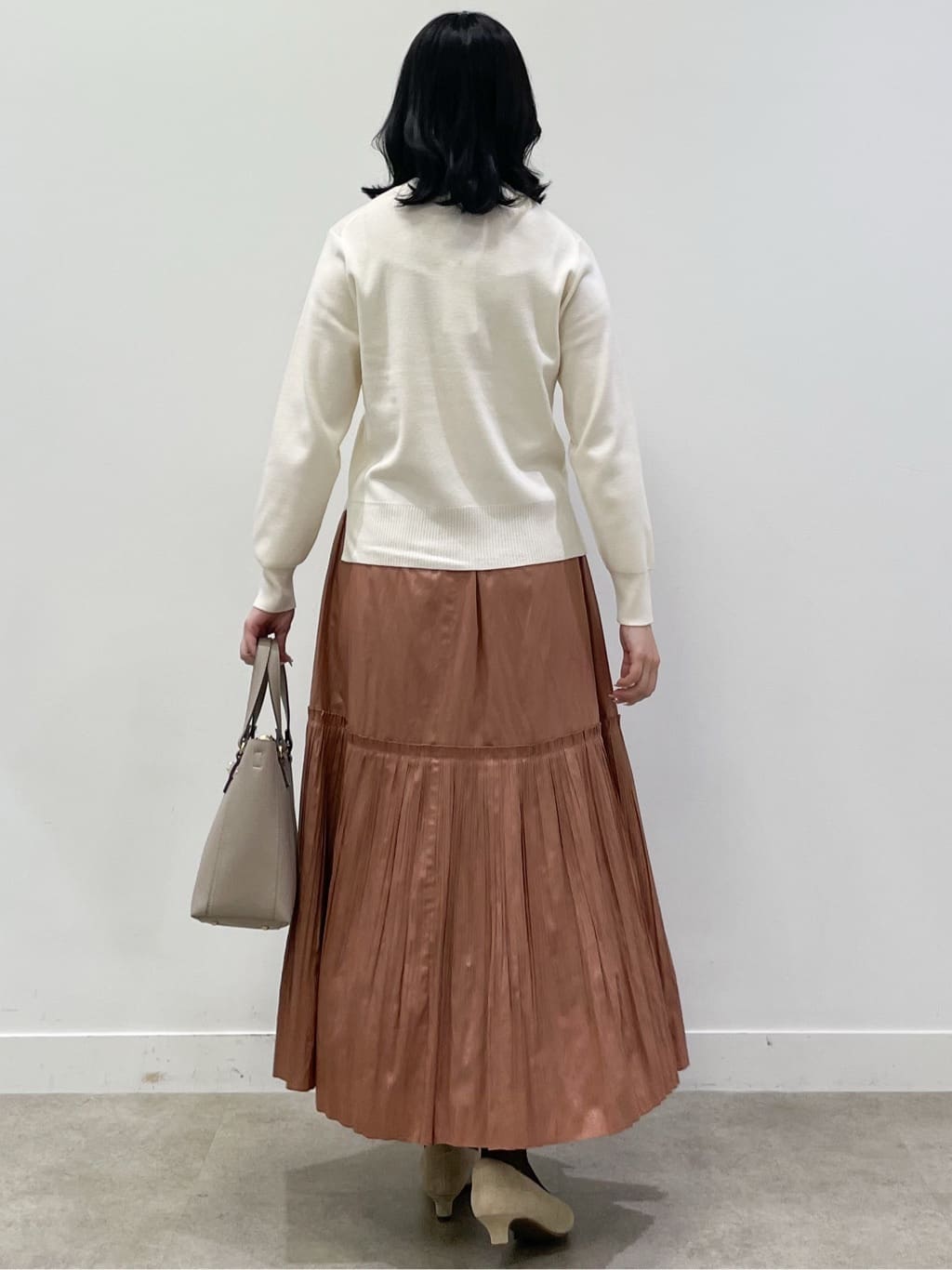 yukariさんの「Reflect｜【SS-4Lサイズ／衿が顔に当たらない◎】スタンドネックミドルコート」を使ったコーディネート