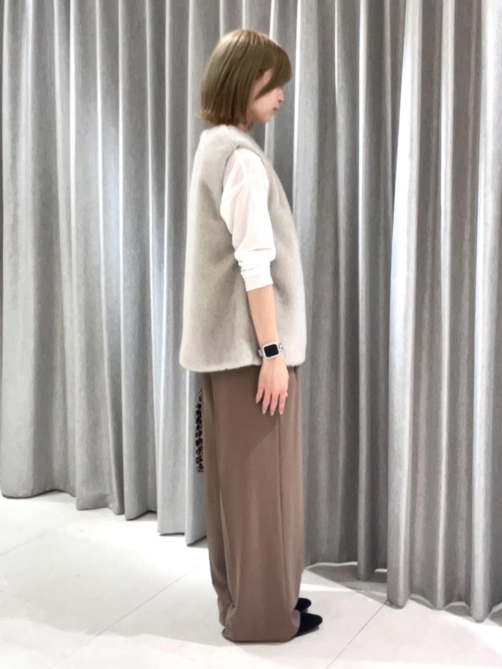 kumiさんの「INDIVI｜ストレッチシアーロングTシャツ」を使ったコーディネート