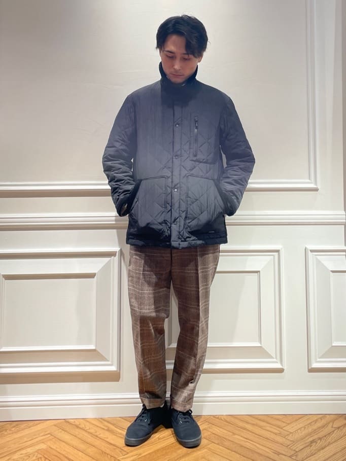 橋本さんの「DRESSTERIOR｜◆キルティング ハンティングジャケット」を使ったコーディネート