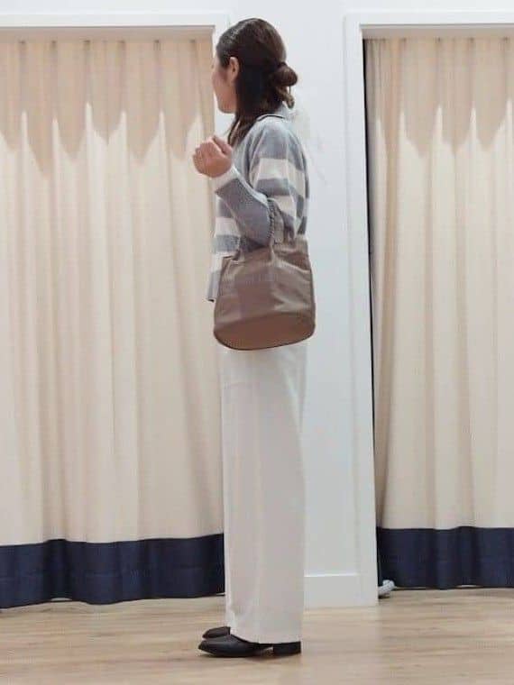 HIROさんの「Dessin｜【裏地付き/洗える】コンフォートワイドパンツ」を使ったコーディネート