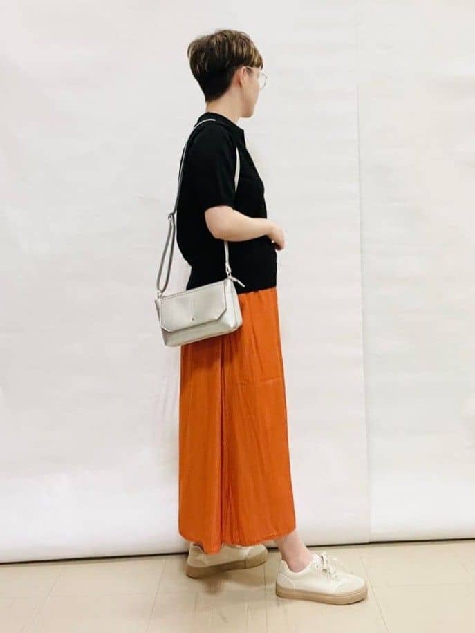 なっちゃんさんの「SHOO･LA･RUE｜【S-LL/洗える】大人の抜け感 スキッパーニット」を使ったコーディネート