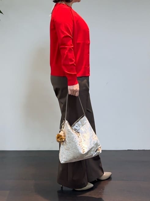 Asamiさんの「UNTITLED｜【アンサンブル可/薄手】ベーシッククルーネックカーディガン」を使ったコーディネート