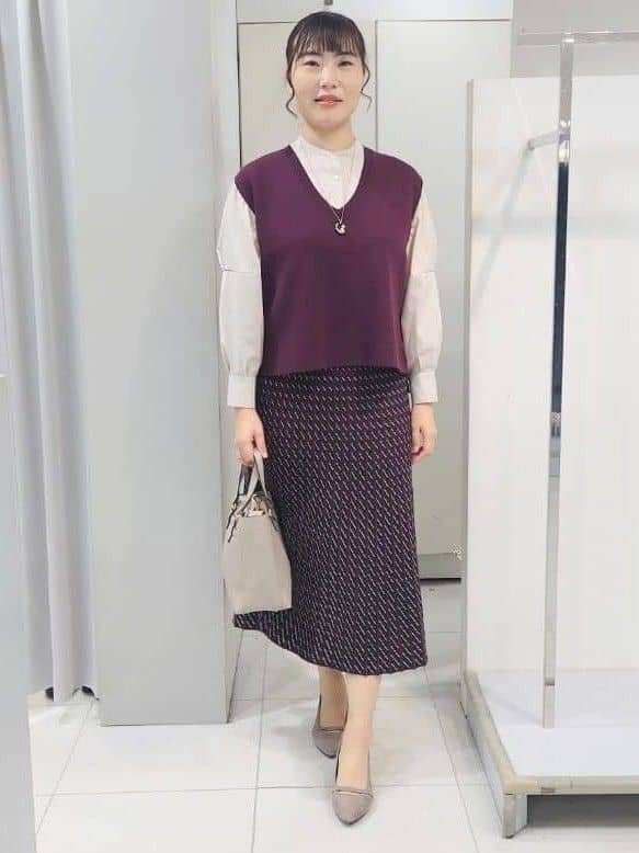 AZUSAさんの「Reflect｜【さらっと一枚で決まる／重ね着にもおすすめ◎】タックスリーブシャツブラウス」を使ったコーディネート