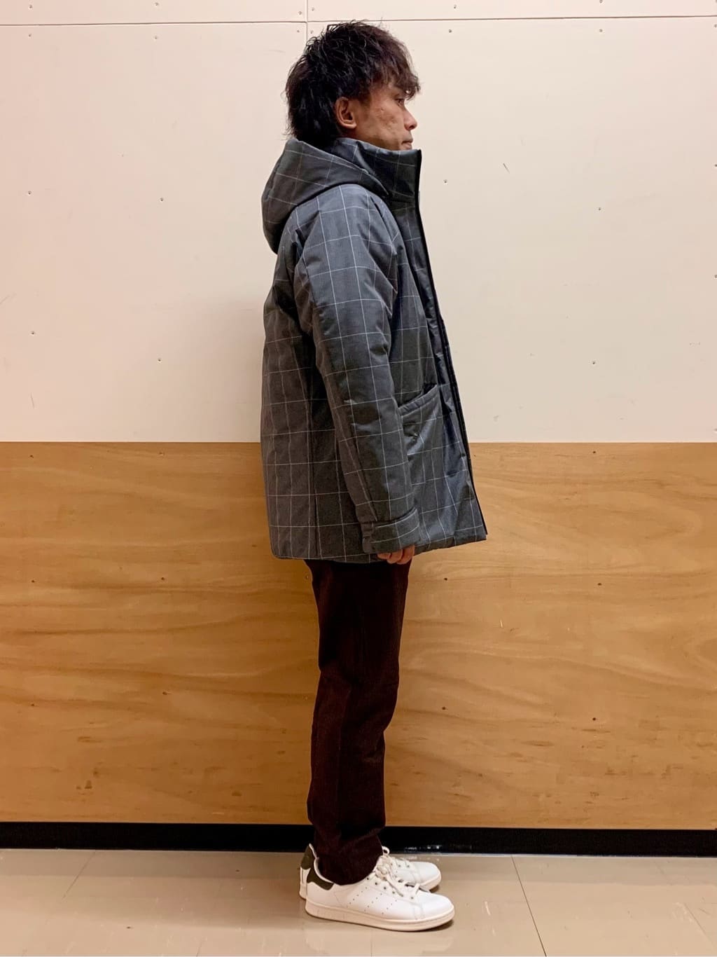 MATUさんの「THE SHOP TK｜【軽くて、暖かい】SORONA／ソロナ 中綿ブルゾン 防風/軽量/洗濯機OK/フード脱着可」を使ったコーディネート